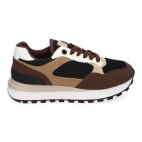 Davinia Shoes Zapatillas Planas Deportivas de Mujer Casual, Puntera Redonda y Cierre de Cordoneras, Ideales para el Dia a Dia. Shoes&Blues.es TT-56-Negro - details 1