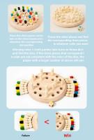 Juego De Memoria De Madera Juego De Ajedrez De Palillos Tablero De Colores Juguete Educativo Montessori Para El Aprendizaje De La Capacidad Cognitiva Juguetes Para Niños - details 3