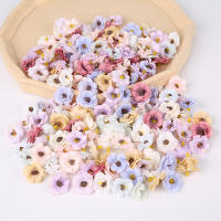 Cabezas De Margarita Multicolor De Seda Artificial 3cm Para Decoración De Boda Hogar Navidad Wreath Scrapbooking - details 8