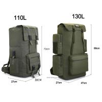 Mochila Táctica Grande De 110L Y 130L Para Camping Viajes Y Senderismo Exterior Equipaje Para Hombres Bolsa De Hombro Militar - details 0