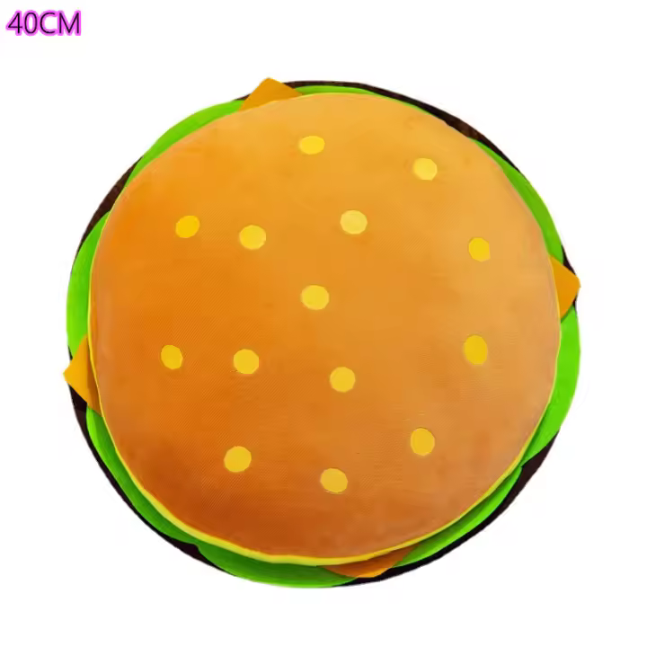 Muñeco De Peluche Creativo De Papas Fritas Y Hamburguesa Para Decoración De Parejas Regalo De Cumpleaños Para Niñas Y Niños - 1