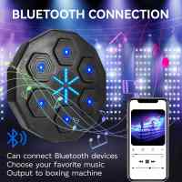 Máquina de boxeo musical inteligente con guantes de boxeo entrenador de boxeo montado en la pared Bluetooth compatible con equipos de boxeo para adultos y niños - details 11