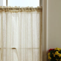 Cortina De Valance De Tela Con Línea Blanca Para Sala De Estar Moderna Con Bolsillo Para Rodillo Decoración Para Ventana Puerta Y Armario 1 Pieza - details 5
