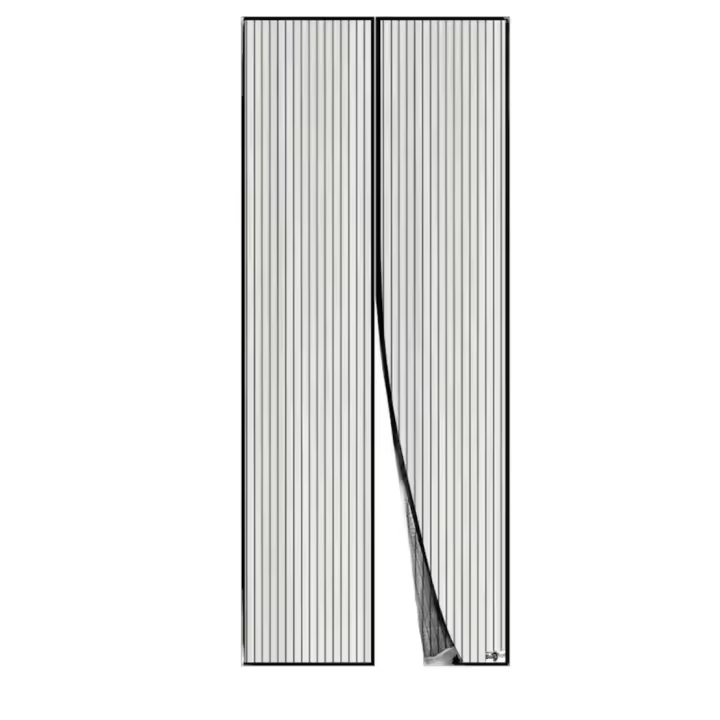 HUSL  Mosquitera Puerta Magnética de Malla 110x220cm/130x220cm/140x240cm, Blanca - Protección Contra Insectos con Cierre Automático - 1