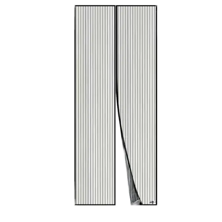 HUSL  Mosquitera Puerta Magnética de Malla 110x220cm/130x220cm/140x240cm, Blanca - Protección Contra Insectos con Cierre Automático - 1