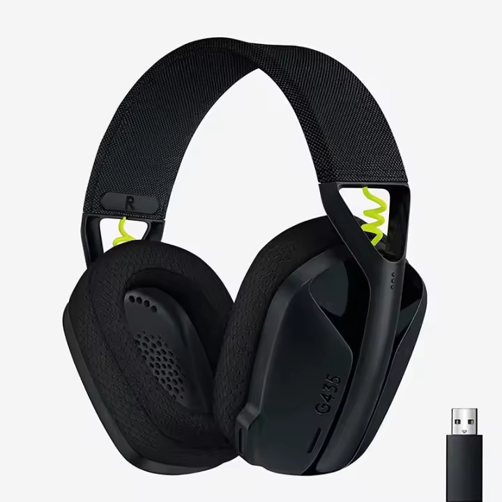 Auriculares Inalámbricos Logitech G435 LIGHTSPEED Bluetooth: Sonido Envolvente, Ultraligeros y Cómodos para Gaming, Música y PC - 1