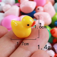 100 Miniaturas De Pato En Resina Para Decoración De Jardín Y Acuarios 6 Colores Mixtos Accesorios DIY Para Casa De Muñecas Y Paisajismo - details 1