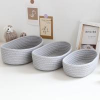 Cesta De Almacenamiento De Hilo De Algodón Oval Para Juguetes De Niños Caja De Organización De Escritorio Caja De Almacenamiento De Cosméticos Y Llaves - details 10