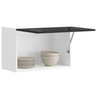 vidaXL Armario de pared para cocina Kalmar madera de ingeniería negra en color Negro/Gris hormigón/Gris sonoma y más | almacenamiento funcional diseño moderno para baño dormitorio sala - details 0
