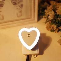 Luces Nocturnas LED En Forma De Corazón Sensor Sin Cable EU/US Plug Para Dormitorio Sala De Estar Habitación De Bebé Iluminación Ecológica - details 1