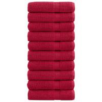 vidaXL Toallas de ducha 10 uds 100% algodón 70x140 cm 600 gsm Color Negro,  Rojo,  Rosa y mas - details 1