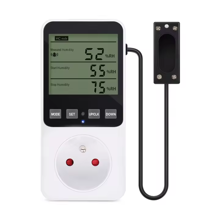 Controlador De Temperatura Humedad Digital Para El Hogar Con Sensor NTC Regulador De Calentamiento Humidificador Deshumidificador EU/US/FR/UK - 1