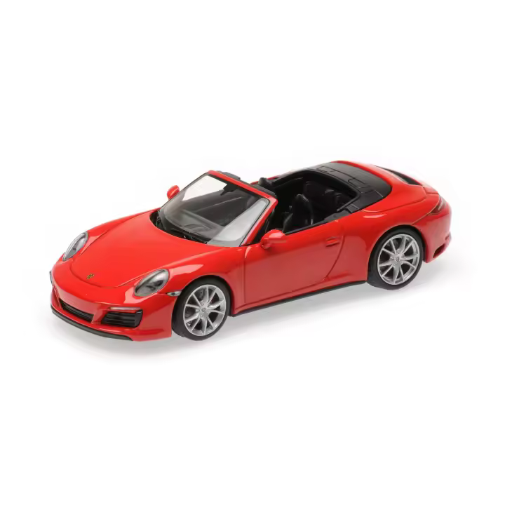 MINICHAMPS 1/43 PORSCHE 911 (991,2) CARRERA 4S CABRIOLET ROJO 2017 - 410067230 - 1