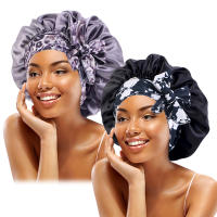 2PCS Boho Impresión Diadema De Satén Con Lazo Cierre Elasticidad Para Noche Y Baño Sombrero De Cabello Para Mujer Estilo Bohemio - details 5