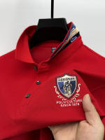 Camisa Polo Para Hombre De Lujo Ligera Con Bordado Exquisito Transpirable Y Cómoda De Verano Cuello Redondo Manga Corta Estilo Casual - details 11