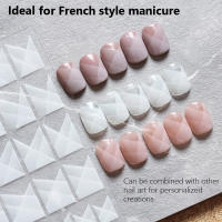 3Pcs Pegatinas De Uñas Estilo Francés Gradient Ombre Con Adhesivo Decoraciones De Manicura Fácil Aplicación PVC Rosa Blanco Negro 9*7cm - details 3