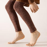 Calentadores De Pierna Térmicos Para Hombre Cómodos Y Suaves Calcetines Largos Casuales Color Sólido De Alta Calidad Moda - details 2