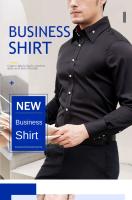 Camisa De Encaje Para Hombre Talla Grande Moda Casual Negra Roja Azul Marfil Estilo Ingles Slim Fit Con Rayas Para Trabajo Y Social - details 0