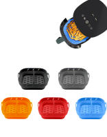 Parrilla De Silicona Para Air Fryer BPA Free Con 4 Copas Para Huevos 8.5 Pulgadas Placa De Almohadilla Plegable Para Airfryer Con Copos De Hornear Ecológico - details 2