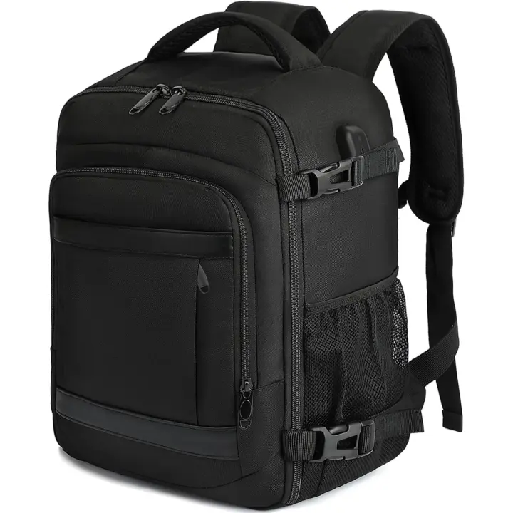Mochila Viaje Cabina Avion 40x20x25 para Ryanair 20L Mochila Cabina Equipaje de Mano Bolso Mochilas Hombre para Portatil Negro - 1