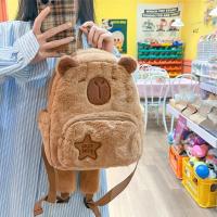Mochila De Peluche Capybara Kawaii Moda Muñeco De Peluche Bolsa De Hombro Para Niños Bolsa Miniatura Regalo Para Novia - details 4