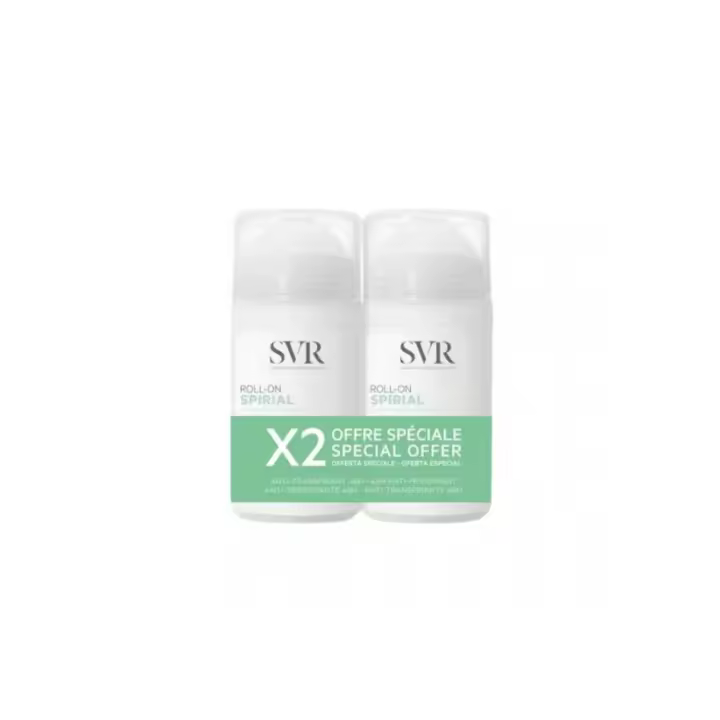 SVR Spirial Roll-On Agente Anti-Transpirante Intenso Duplo 2x50ml - 1