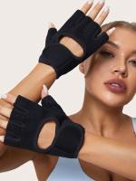Guantes De Entrenamiento Para Hombre Y Mujer Transpirables Anti Deslizamiento De Media Dedo Para Ciclismo Y Ejercicio En Barra Horizontal - details 0