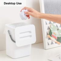 Pequeño Cenicero De Plástico Con Tapa Para Cocina Y Baño Recipiente De Basura Ecológico Montable Sobre El Fregadero Para Desperdicios Alimentarios - details 20