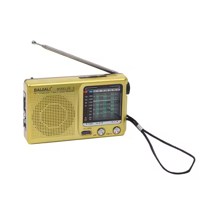 Radio AM/FM/SW portátil operado compatible con interior, exterior y Uso DE EMERGENCIA - 1