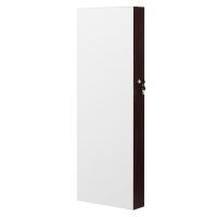 Espejo Joyero de Pared sin Marco con Cerradura, Incluye 2 Organizadores de Cosméticos y Llaves, Blanco o Marrón - details 10