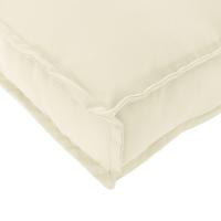 Cojín Exterior vidaXL Crema Poliéster 110 x 40 x 8 cm Cojín para sillas - details 6