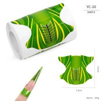 100pcs Formas De Uñas Artísticas Para Gel UV Extensión De Acrílico Estampado Francés Herramienta De Manicura Stencil Adhesivo Creativo Y Conveniente Para Uso Profesional O Doméstico - details 13