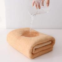 Juego De Toallas De Baño De Dos Piezas Con Felpa Coral Espesado Absorbente Y No Desprendible Toallas De Secado Rápido De Color Sólido - details 2
