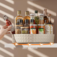 Rack De Especias Giratorio De 360 Grados Para Cocina Soporte De Almacenamiento Rotativo No Eslipiente Para Cosméticos Y Sundries Ecológico - details 4