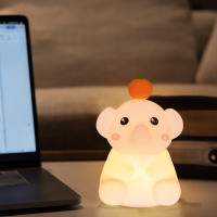 Lámpara Nocturna De Silicona Para Niños Elefante Lindo Timbrada Y Dimmer Para Dormitorio Decoración Regalo Cumpleaños - details 16