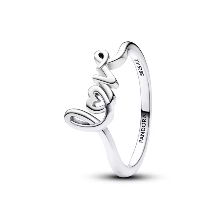193058C00 - Anillo en plata de ley Love Escrito a Mano 193058C00 PANDORA Silver  Anillo Pandora original - 1