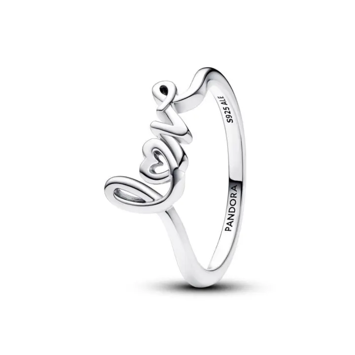 193058C00 - Anillo en plata de ley Love Escrito a Mano 193058C00 PANDORA Silver  Anillo Pandora original - 1