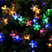 Luces De Flores Solares Para Jardín Fiesta De Boda Decoración De Patio Luces De Morera En Forma De Cerezo Multicolor Y Blanco Cálido Para Exterior - details 1