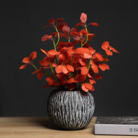 Planta Artificial De 33 Cm De Four Leaf Clover Falsa Árbol Colgante De Hojas De Seda Pequeña Hierba Afortunada Para Decoración De Hogar Boda Fiesta - details 1