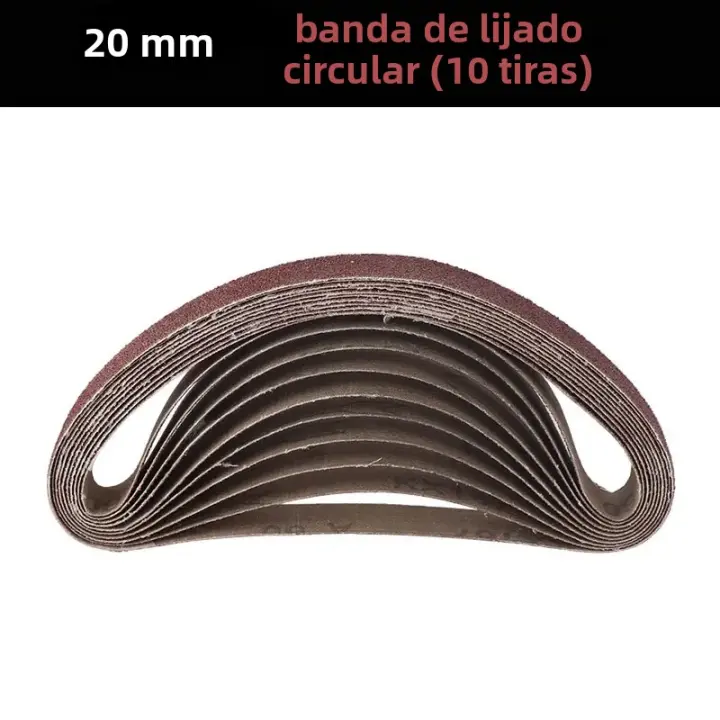 10pcs/30pcs Cinturones De Pulido Abraçivios 20x520mm Herramienta De Lijado Para Sándwich De Cinturón Accesorios De Polvo De Arena - 1
