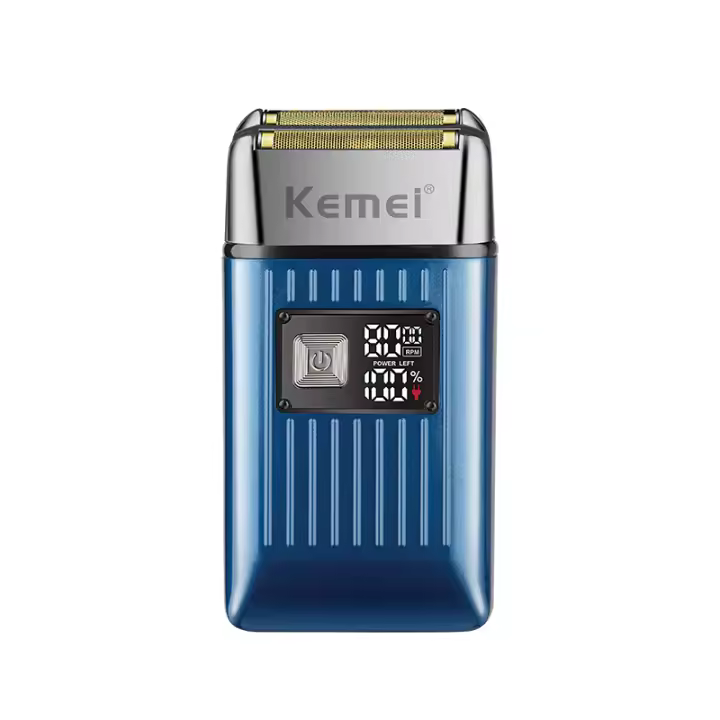 Kemei Afeitadora Eléctrica Para Hombres Cabeza Limpia Y Barba Trimmer IPX6 Impermeable 8000RPM Precisión Ultra-Cerca Recargable - 1