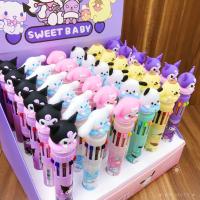 Nuevo Set De 36 Bolígrafos Punto De Escritura 0.5mm Sanrio Kuromi Cinnamoroll 10 Colores Regalo Para Niños Estudiantes Material Plástico Marcador Para Dibujos - details 2