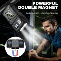 Linterna LED Recargable Mini USB Portátil Con Imán En La Punta Y Luz COB Para Emergencias Y Camping Super Brillante Y Impermeable - details 0
