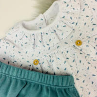 Rapife Conjunto Pack punto estampado de bebé Niña 5813W21 VERDE-26 ropa niños Winter ROYALE CORDONETS - details 5
