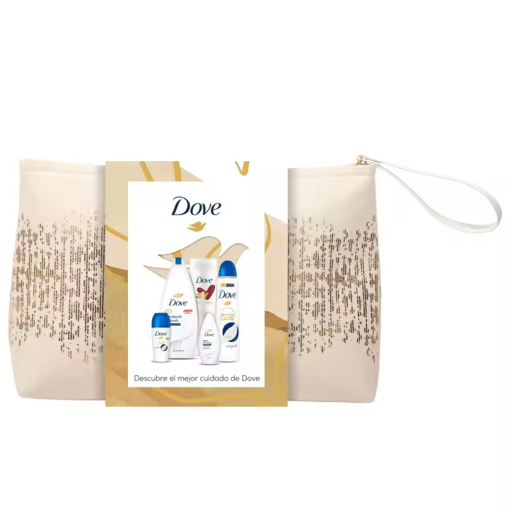 Dove Neceser Regalo. Cuidado e Hidratación para tu piel - 5 productos - 1