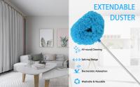 Limpiador de ventilador de techo reutilizable de microfibra para ventilador de techo, Limpiador extraíble con poste de extensión que se ajusta de 65 at 185 cm para Limar Paredes, esterías, - details 0