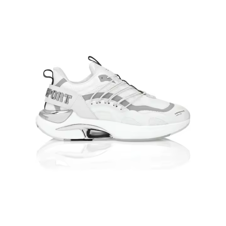 Zapatillas Deportivas PLEIN SPORT Onyx Ultra con Logo Metálico en el Talón Color Blanco - 1