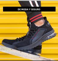 Zapatos De Seguridad Para Hombre Verano Malla Antipinchazos Punta De Acero Transpirables Ligeros Con Inserto De Kevlar Y Tela Superior - details 4