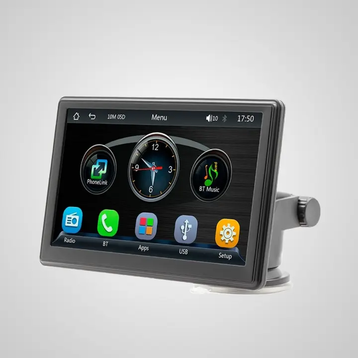 Reproductor Multimedia para Coche 7 Pulgadas HD-GPS Integrado, Bluetooth 5,1, Android Auto/Apple CarPlay Inalámbrico, Pantalla Táctil IPS, MP5, Radio FM, USB/SD, Control por Voz, compatible con Todos Los Vehículos - 1