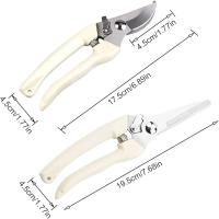 Tijeras De Podar Para Jardín Profesionales Herramientas Manuales De Ortofruta Tijeras De Bonsái Para Jardinado Acero Inoxidable Curvadas - details 0